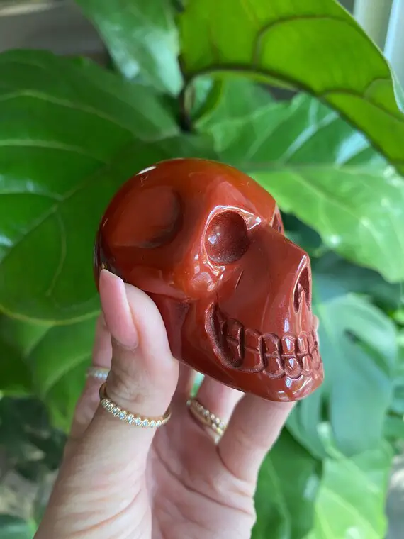 Mookaite Skull, Crystal Skull, Skull, Gemstone Skull, Carved Crystal Skull