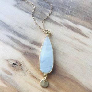 Shop Moonstone Necklaces! Moonstone Necklace Gold Coin Necklace Gemstone Jewlery Layering Necklace June  Birthstone Summer Necklace June Birthday June | Natural genuine Moonstone necklaces. Buy crystal jewelry, handmade handcrafted artisan jewelry for women.  Unique handmade gift ideas. #jewelry #beadednecklaces #beadedjewelry #gift #shopping #handmadejewelry #fashion #style #product #necklaces #affiliate #ad