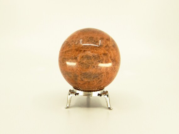 Peach Moonstone Crystal Ball - Crystal Healing, Crystal Sphere, Feminine Crystal, Calming Crystal