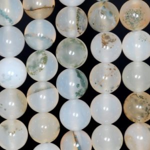 Shop Moss Agate Round Beads! 10MM Green Moss Agate Gemstone Round Loose Beads 15.5 inch Full Strand (80000458-A67) | Natural genuine round Moss Agate beads for beading and jewelry making.  #jewelry #beads #beadedjewelry #diyjewelry #jewelrymaking #beadstore #beading #affiliate #ad