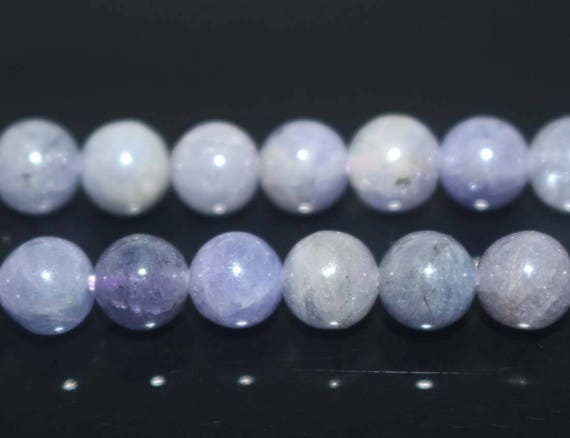 Natural Tanzanite Round Beads,tanzanite Beads,4mm 5mm 6mm 8mm 10mm Natural Smooth And Round Beads,one Strand 15"