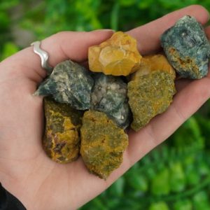Small Raw Ocean Jasper Rough Crystal Orbicular Jasper | Natural genuine stones & crystals in various shapes & sizes. Buy raw cut, tumbled, or polished gemstones for making jewelry or crystal healing energy vibration raising reiki stones. #crystals #gemstones #crystalhealing #crystalsandgemstones #energyhealing #affiliate #ad