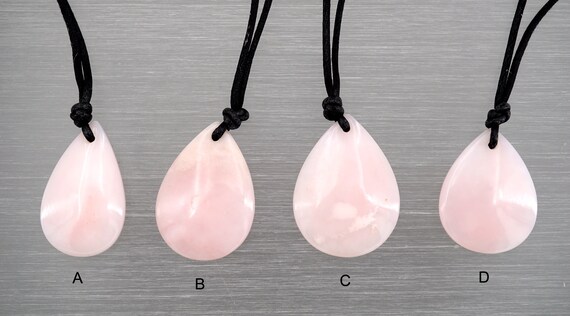 Pink Opal Freeform Pendant (etp00138) Unique Jewelry/vintage Jewelry/gemstone Necklace