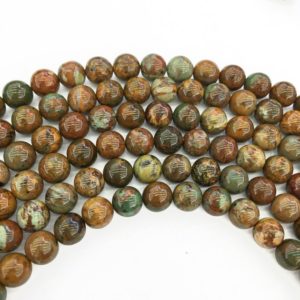Shop Opal Round Beads! 8mm Afican Green Opal Beads, Round Gemstone Beads, Wholesale Beads | Natural genuine round Opal beads for beading and jewelry making.  #jewelry #beads #beadedjewelry #diyjewelry #jewelrymaking #beadstore #beading #affiliate #ad