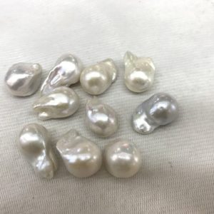 Shop Pearl Pendants! 13-15mmx18-21mm Genuine Baroque Pearl, Natural Color White Nucleared Freeshape Freshwater Pearl Loose Pendant Without Hole—1 Piece | Natural genuine Pearl pendants. Buy crystal jewelry, handmade handcrafted artisan jewelry for women.  Unique handmade gift ideas. #jewelry #beadedpendants #beadedjewelry #gift #shopping #handmadejewelry #fashion #style #product #pendants #affiliate #ad