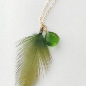 Shop Peridot Necklaces! Peridot Necklace Feather Necklace Feather Peridot Necklace Boho Necklace August Birthstone Layering Necklace Charm Necklace Dainty necklace | Natural genuine Peridot necklaces. Buy crystal jewelry, handmade handcrafted artisan jewelry for women.  Unique handmade gift ideas. #jewelry #beadednecklaces #beadedjewelry #gift #shopping #handmadejewelry #fashion #style #product #necklaces #affiliate #ad