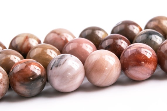 8mm Multicolor Petrified Wood Jasper Beads Grade Aaa Genuine Natural Gemstone Round Loose Beads 14.5" / 7.5" Bulk Lot Options (117616)