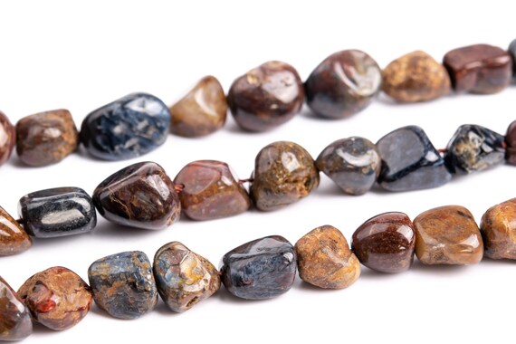 6-11mm Pietersite Pebble Chips Beads China Grade A Genuine Natural Gemstone Loose Beads 15" / 7.5" Bulk Lot Options (117269)