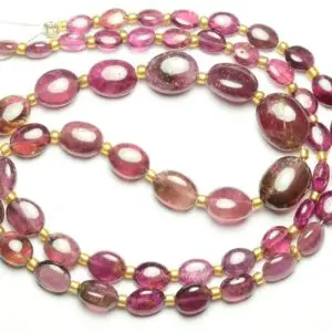 Shop Pink Tourmaline Necklaces! 17 Inches Strand Natural Pink Tourmaline Plain Beads Smooth Tourmaline Beads Gemstone Beads Necklace Beads Tourmaline Beads Strand No5115 | Natural genuine Pink Tourmaline necklaces. Buy crystal jewelry, handmade handcrafted artisan jewelry for women.  Unique handmade gift ideas. #jewelry #beadednecklaces #beadedjewelry #gift #shopping #handmadejewelry #fashion #style #product #necklaces #affiliate #ad