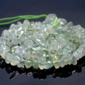 Shop Prehnite Chip & Nugget Beads! 6-7MM  Prehnite Gemstone Pebble Chip Loose Beads 15.5 inch  (80002116-A10) | Natural genuine chip Prehnite beads for beading and jewelry making.  #jewelry #beads #beadedjewelry #diyjewelry #jewelrymaking #beadstore #beading #affiliate #ad