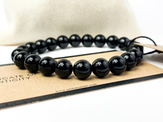 Premium Black Tourmaline Bracelet | Tourmaline Bracelet For Women And Men | Black Crystal Bracelet | 6 Mm & 8 Mm Size Beads