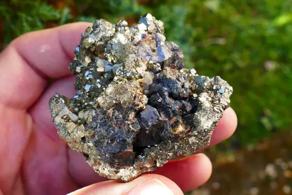 Pyrite With Sphalerite Mineral Specimen From Peru