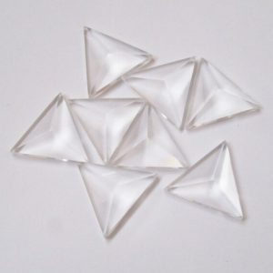 Shop Quartz Cabochons! 1 pieces 16mm Clear Quartz Triangular Pyramid Cabochon Gemstone, 16mm Crystal Pyramid Triangular Gemstone, Clear Quartz Pyramid Triangular | Natural genuine stones & crystals in various shapes & sizes. Buy raw cut, tumbled, or polished gemstones for making jewelry or crystal healing energy vibration raising reiki stones. #crystals #gemstones #crystalhealing #crystalsandgemstones #energyhealing #affiliate #ad