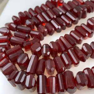 Shop Quartz Chip & Nugget Beads! Gorgeous Red colored hydro quartz  nuggets | Natural genuine chip Quartz beads for beading and jewelry making.  #jewelry #beads #beadedjewelry #diyjewelry #jewelrymaking #beadstore #beading #affiliate #ad