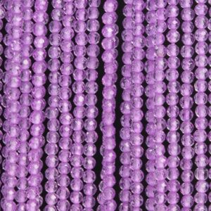 Shop Quartz Crystal Faceted Beads! Crystal Quartz Gemstone Beads 2MM Purple Faceted Round AAA Quality Loose Beads (110602) | Natural genuine faceted Quartz beads for beading and jewelry making.  #jewelry #beads #beadedjewelry #diyjewelry #jewelrymaking #beadstore #beading #affiliate #ad
