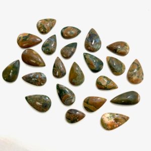 Tear Drop Rhyolite Cabochon, Rhyolite Cabochon, Rhyolite Cab, Polished Rhyolite Cabochon, 011 | Natural genuine stones & crystals in various shapes & sizes. Buy raw cut, tumbled, or polished gemstones for making jewelry or crystal healing energy vibration raising reiki stones. #crystals #gemstones #crystalhealing #crystalsandgemstones #energyhealing #affiliate #ad