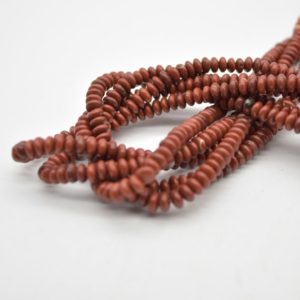 Shop Red Jasper Rondelle Beads! High Quality Grade A Natural Red Jasper Semi-precious Gemstone Rondelle / Spacer Beads – 4mm x 2.5mm – 15" strand | Natural genuine rondelle Red Jasper beads for beading and jewelry making.  #jewelry #beads #beadedjewelry #diyjewelry #jewelrymaking #beadstore #beading #affiliate #ad