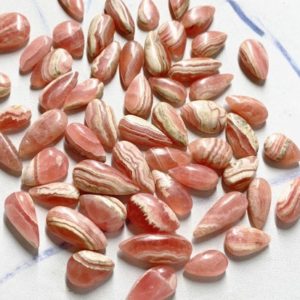Shop Rhodochrosite Bead Shapes! 10 Pcs, natural Rhodochrosite Smooth Pear Shape Briolettes, size. 15-17mm | Natural genuine other-shape Rhodochrosite beads for beading and jewelry making.  #jewelry #beads #beadedjewelry #diyjewelry #jewelrymaking #beadstore #beading #affiliate #ad