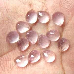 Shop Rose Quartz Cabochons! 5 pieces 9x11mm Rose Quartz Rosecut Pear Gemstone, Rose Quartz Pear Rosecut Cabochon Gemstone, Rose Quartz Rosecut Pear Cabochon Gemstone | Natural genuine stones & crystals in various shapes & sizes. Buy raw cut, tumbled, or polished gemstones for making jewelry or crystal healing energy vibration raising reiki stones. #crystals #gemstones #crystalhealing #crystalsandgemstones #energyhealing #affiliate #ad
