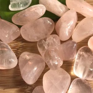 Shop Rose Quartz Stones & Crystals! Tumbled Rose Quartz Stones Set with Gift Bag and Note SME | Natural genuine stones & crystals in various shapes & sizes. Buy raw cut, tumbled, or polished gemstones for making jewelry or crystal healing energy vibration raising reiki stones. #crystals #gemstones #crystalhealing #crystalsandgemstones #energyhealing #affiliate #ad