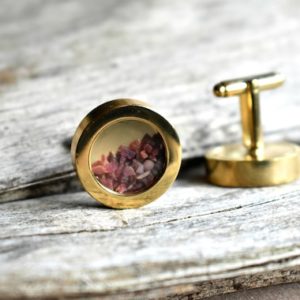 Ruby and Gold Cufflinks, Mens July Birthstone, Round Gold Cuff Links, Gold and Red Rough Stone Cufflinks, Unique Men's Jewelry for Christmas | Natural genuine Array bracelets. Buy handcrafted artisan men's jewelry, gifts for men.  Unique handmade mens fashion accessories. #jewelry #beadedbracelets #beadedjewelry #shopping #gift #handmadejewelry #bracelets #affiliate #ad