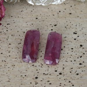 Shop Ruby Cabochons! Faceted Ruby Cabochon, Ruby Cabochon, Gem Ruby, Birthstones Y3 & Y4 | Natural genuine stones & crystals in various shapes & sizes. Buy raw cut, tumbled, or polished gemstones for making jewelry or crystal healing energy vibration raising reiki stones. #crystals #gemstones #crystalhealing #crystalsandgemstones #energyhealing #affiliate #ad