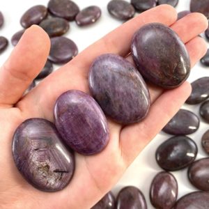 Shop Palm Stones! Ruby Palm stone, natural ruby palmstone, pocket stone, worry stone, red ruby, polished ruby | Natural genuine stones & crystals in various shapes & sizes. Buy raw cut, tumbled, or polished gemstones for making jewelry or crystal healing energy vibration raising reiki stones. #crystals #gemstones #crystalhealing #crystalsandgemstones #energyhealing #affiliate #ad