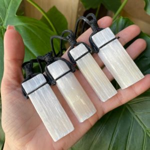 Shop Selenite Necklaces! Large Selenite necklace, selenite necklace, crystal jewelry, selenite necklace, protection, spiritual jewelry | Natural genuine Selenite necklaces. Buy crystal jewelry, handmade handcrafted artisan jewelry for women.  Unique handmade gift ideas. #jewelry #beadednecklaces #beadedjewelry #gift #shopping #handmadejewelry #fashion #style #product #necklaces #affiliate #ad