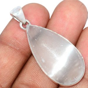 Shop Selenite Necklaces! Sale, Very Beautiful Selenite Necklace, 925 Silver, Tear Drop | Natural genuine Selenite necklaces. Buy crystal jewelry, handmade handcrafted artisan jewelry for women.  Unique handmade gift ideas. #jewelry #beadednecklaces #beadedjewelry #gift #shopping #handmadejewelry #fashion #style #product #necklaces #affiliate #ad