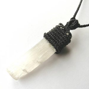 Shop Selenite Pendants! Selenite necklace, selenite pendant, healing mineral, universal consciousness, absorbs negativity, high vibrational attunement, raw selenite | Natural genuine Selenite pendants. Buy crystal jewelry, handmade handcrafted artisan jewelry for women.  Unique handmade gift ideas. #jewelry #beadedpendants #beadedjewelry #gift #shopping #handmadejewelry #fashion #style #product #pendants #affiliate #ad