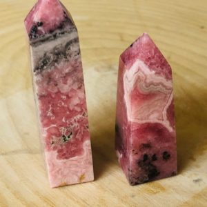 Shop Rhodochrosite Points & Wands! SET OF 2 ! Rhodochrosite wand, Rhodochrosite Healing Wand Set | Natural genuine stones & crystals in various shapes & sizes. Buy raw cut, tumbled, or polished gemstones for making jewelry or crystal healing energy vibration raising reiki stones. #crystals #gemstones #crystalhealing #crystalsandgemstones #energyhealing #affiliate #ad