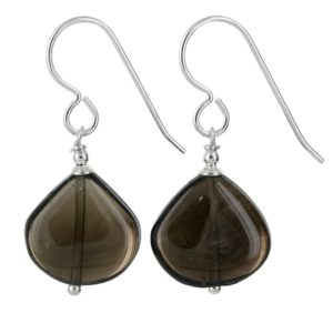 Shop Smoky Quartz Earrings! Smoky Quartz Earrings, Polished Dark Brown Gemstone Earrings, Smokey Quartz Silver Earrings, Anniversary & Birthday Gifts for Her | Natural genuine Smoky Quartz earrings. Buy crystal jewelry, handmade handcrafted artisan jewelry for women.  Unique handmade gift ideas. #jewelry #beadedearrings #beadedjewelry #gift #shopping #handmadejewelry #fashion #style #product #earrings #affiliate #ad