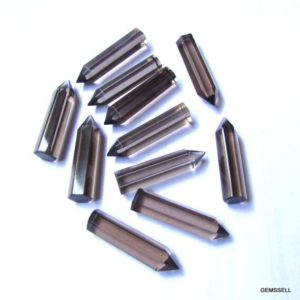20x5mm Smoky Quartz Pencil faceted AAA Quality gemstone, Smoky Point Faceted pencil Gemstone | Natural genuine stones & crystals in various shapes & sizes. Buy raw cut, tumbled, or polished gemstones for making jewelry or crystal healing energy vibration raising reiki stones. #crystals #gemstones #crystalhealing #crystalsandgemstones #energyhealing #affiliate #ad