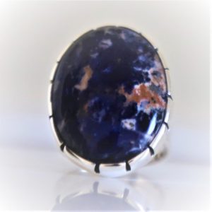 Shop Sodalite Rings! Sodalite Ring, 925 Sterling Silver, Natural Gemstone Ring, Handmade Ring Jewelry, Christmas Gift, Dainty, Bohemian, Trendy Beautiful, Navajo | Natural genuine Sodalite rings, simple unique handcrafted gemstone rings. #rings #jewelry #shopping #gift #handmade #fashion #style #affiliate #ad