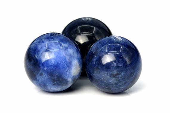Genuine Natural Sodalite Gemstone Beads 9-10mm Blue Round Aaa Quality Loose Beads (101197)