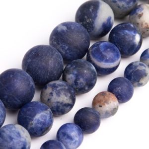 Shop Sodalite Round Beads! Matte African Sodalite Beads Genuine Natural Grade AA Gemstone Round Loose Beads 6MM 8MM 10MM Bulk Lot Options | Natural genuine round Sodalite beads for beading and jewelry making.  #jewelry #beads #beadedjewelry #diyjewelry #jewelrymaking #beadstore #beading #affiliate #ad