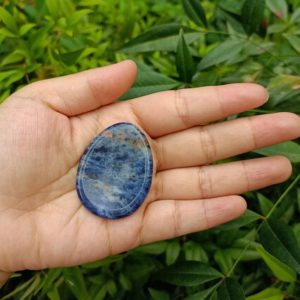 Shop Sodalite Shapes! Sodalite Worry Stone | Natural genuine stones & crystals in various shapes & sizes. Buy raw cut, tumbled, or polished gemstones for making jewelry or crystal healing energy vibration raising reiki stones. #crystals #gemstones #crystalhealing #crystalsandgemstones #energyhealing #affiliate #ad