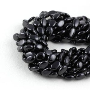 Shop Spinel Bead Shapes! 3 Strand Black Spinel Oval Beads Size 7×10-8×12 mm Approx 13 inch long,Black Spinel,Natural Stone,Wholesale,Best Price Oval Spinel Beads | Natural genuine other-shape Spinel beads for beading and jewelry making.  #jewelry #beads #beadedjewelry #diyjewelry #jewelrymaking #beadstore #beading #affiliate #ad