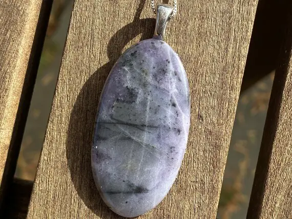Sugilite, A Love Stone, Stainless Steel, Healing Stone Necklace With Positive Energy!