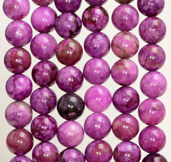 10mm Purple Sugilite Gemstone Round 10mm Loose Beads 15.5 Inch Full Strand (90188719-88)