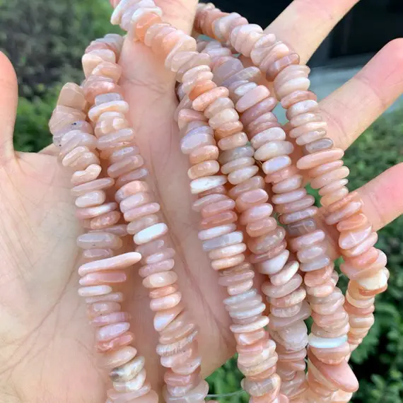 1 Strand/15" Natural Gold Sunstone Healing Gemstone 7-12mm Free Form Flat Coin Rondelle Stone Bead For Earrings Bracelet Jewelry Making