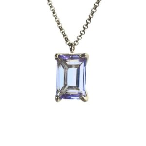 Shop Tanzanite Necklaces! Sterling Silver Extra Long Necklace · Tanzanite Necklace Silver · Long Bridal Necklace · Silver Bridesmaid Necklaces | Natural genuine Tanzanite necklaces. Buy handcrafted artisan wedding jewelry.  Unique handmade bridal jewelry gift ideas. #jewelry #beadednecklaces #gift #crystaljewelry #shopping #handmadejewelry #wedding #bridal #necklaces #affiliate #ad