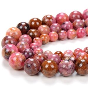 Natural Thulite Pink Zoisite Gemstone Grade A Round 5MM 6MM 7MM 8MM 9MM 10MM Loose Beads BULK LOT 1,2,6,12 and 50 (D201) Natural Thulite Pink Zoisite Gemstone Grade A Round 5MM 6MM 7MM 8MM 9MM 10MM Loose Beads BULK LOT 1,2,6,12 and 50 (D201)