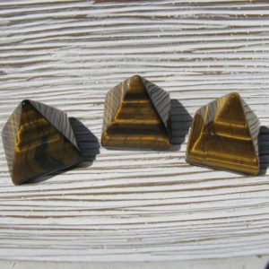 Tiger Eye Stone Pyramids for Courage and Protection, Golden Tigers Eye Pyramid for Grounding, Root and Sacral Chakra Stone, Good Luck Stone | Natural genuine stones & crystals in various shapes & sizes. Buy raw cut, tumbled, or polished gemstones for making jewelry or crystal healing energy vibration raising reiki stones. #crystals #gemstones #crystalhealing #crystalsandgemstones #energyhealing #affiliate #ad