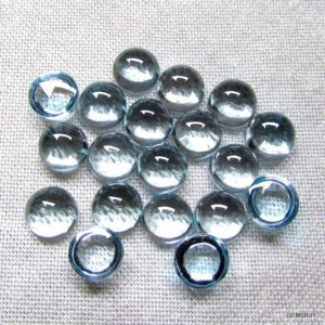 Shop Topaz Cabochons! 10 pieces 4mm Sky Blue Topaz Cabochon Round Loose Gemstone, Blue Topaz Round Cabochon Loose Gemstone, Blue Topaz Cabochon Loose Gemstone | Natural genuine stones & crystals in various shapes & sizes. Buy raw cut, tumbled, or polished gemstones for making jewelry or crystal healing energy vibration raising reiki stones. #crystals #gemstones #crystalhealing #crystalsandgemstones #energyhealing #affiliate #ad