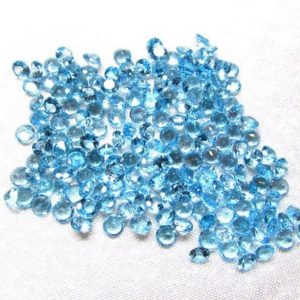 Shop Topaz Shapes! 10 pieces 3.5mm Swiss Blue Topaz Round Faceted AAA Quality Gemstone, Swiss Blue Topaz Faceted Round, blue topaz faceted round Loose Gemstone | Natural genuine stones & crystals in various shapes & sizes. Buy raw cut, tumbled, or polished gemstones for making jewelry or crystal healing energy vibration raising reiki stones. #crystals #gemstones #crystalhealing #crystalsandgemstones #energyhealing #affiliate #ad