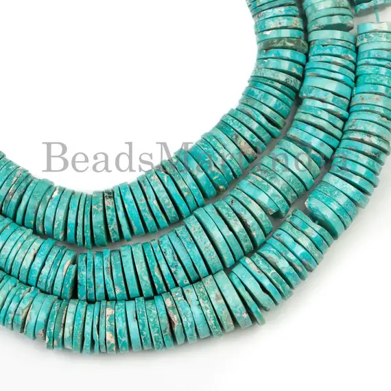 Turquoise Smooth Tyre Shape Beads, Turquoise Plain Beads, Turquoise Smooth Beads, Turquoise Tyre Shape Gemstone Beads, Turquoise Beads