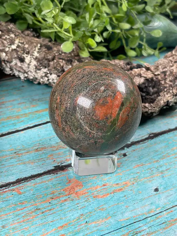Unakite Sphere - Reiki Charged - Now Moment - Carpe Diem - Powerful Earth Energy - Crystal For Pregnancy #6