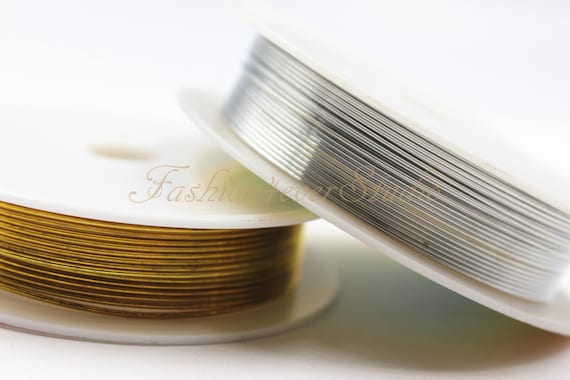 1 Roll Silver/gold Copper Beading Wire, 0.2mm/0.4mm/0.6mm/0.8mm/1mm Thick, Beading Wire, Beading Wrap Wire