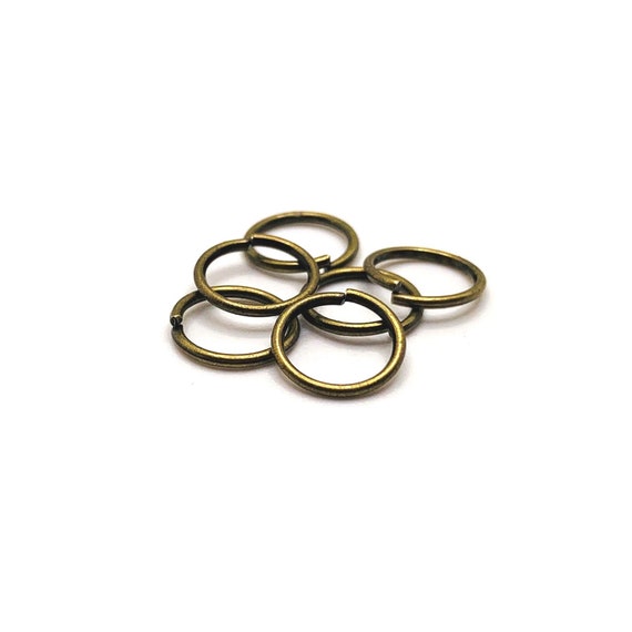 100, 500 Or 1,000 Bulk 10 Mm Bronze Jump Rings, Bulk Findings, Thick Open Rings, 18g, 18 Gauge | Ships Immediately From Usa | Br890